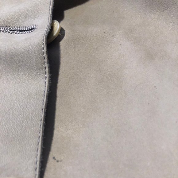 *Womens Jekel Paris Tan Soft Suede Lambskin Leather Button Jacket S - Picture 14 of 16